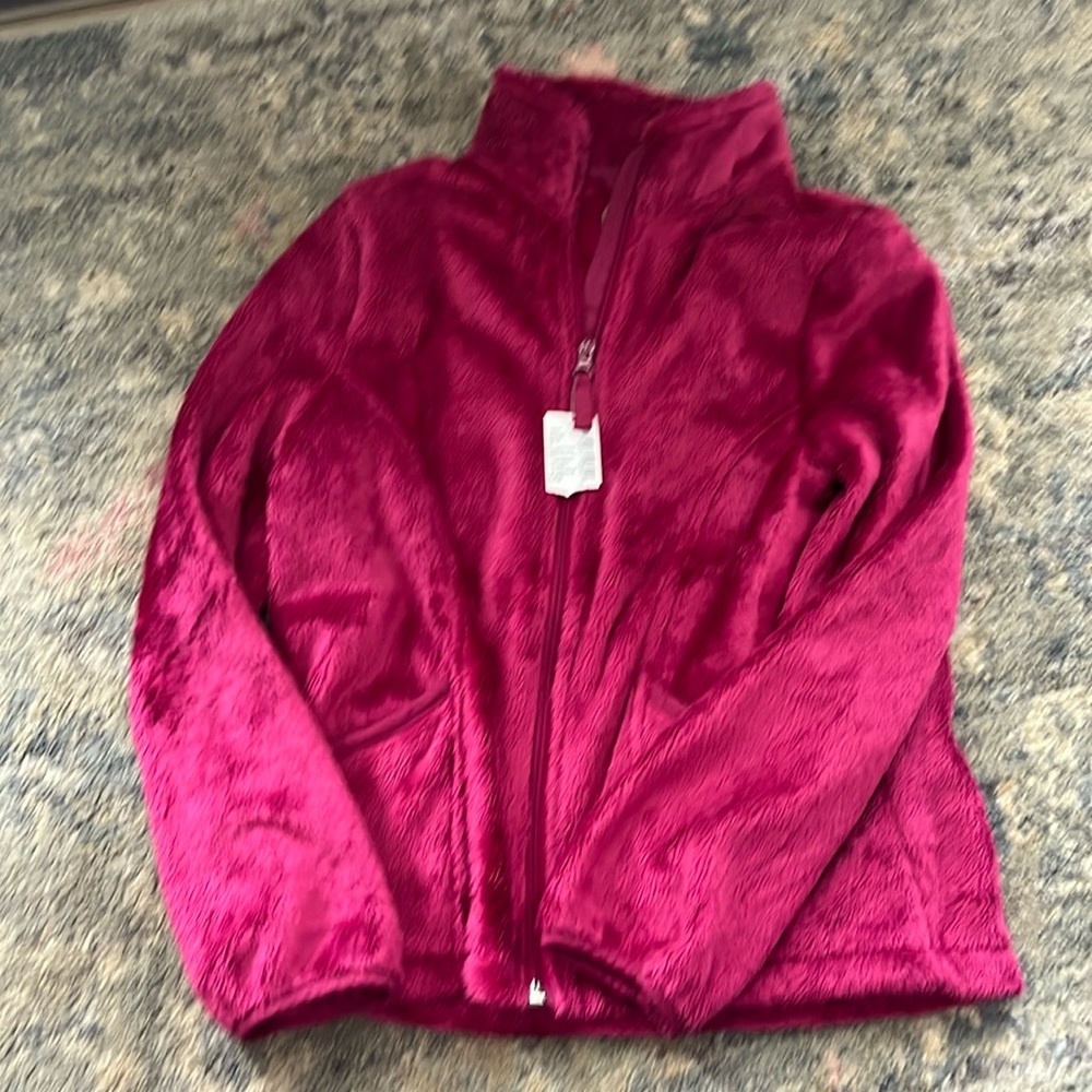 Brand new, fuzzy, hot pink jacket